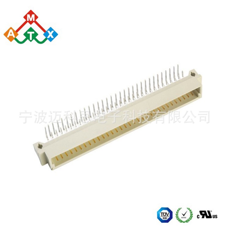 DIN41612连接器 264弯针 双排64PIN 欧式插座 可替代欧品 OUPIIN