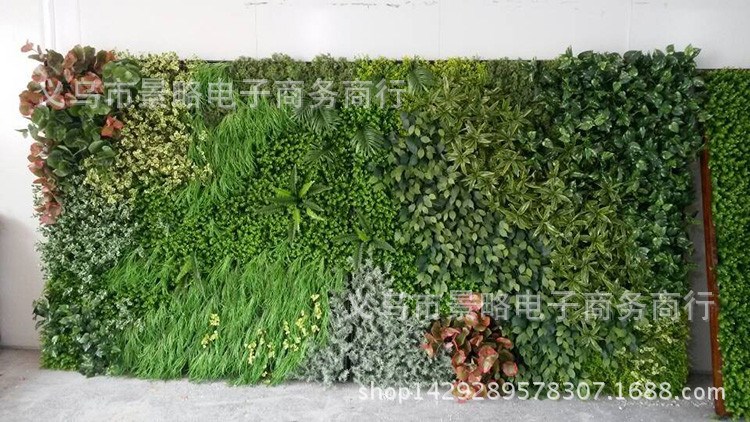 新品熱賣室內外植物墻仿真植物墻特色景觀墻潮流裝飾墻綠景工程墻