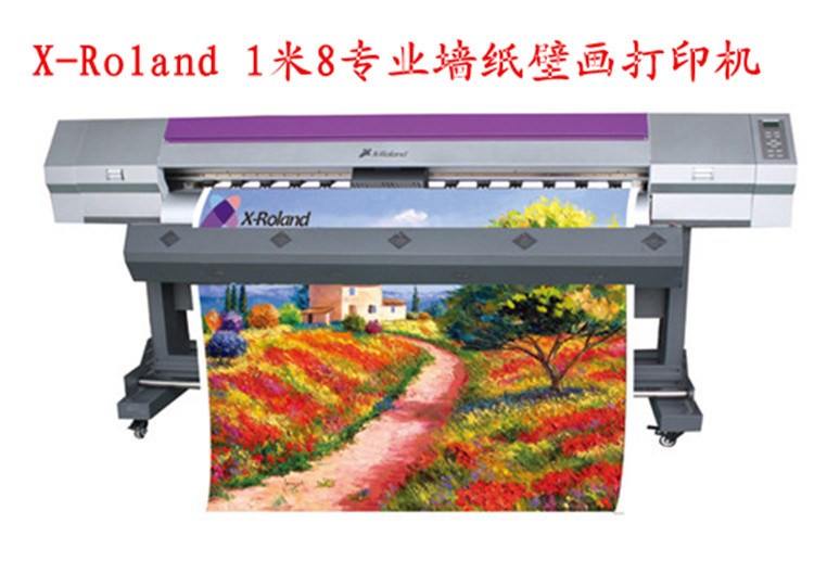 X-Roland 1米8拼接墻紙打印機(jī) 鑫羅蘭1800C壁紙墻布?jí)弘妼?xiě)真