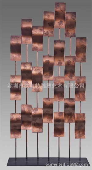 佛山酒店大堂時尚創意鐵藝扭曲擺件 酒吧藝術雕塑生產定制