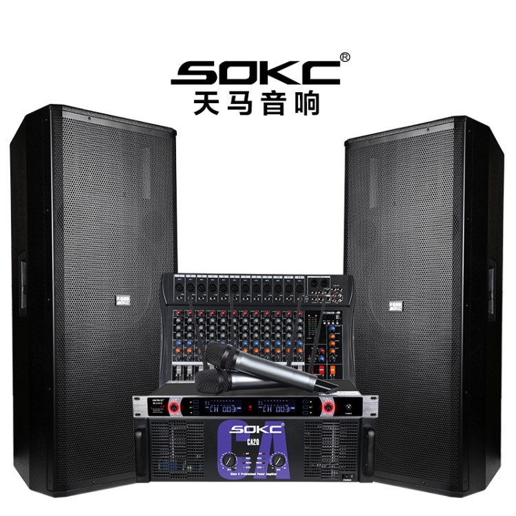 SOKC SRX715/725單雙15寸舞臺(tái)音響套裝全頻音箱KTV演出