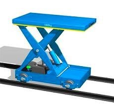 軌道自行式升降平臺  鋼軌電動自行走升降機 作業(yè)平臺