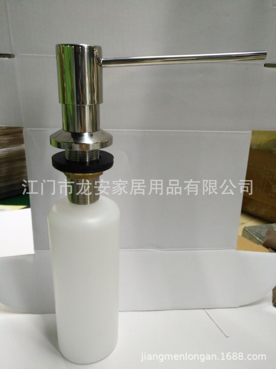 龍安F25-22工程金屬皂液器 不銹鋼螺柱廚衛給皂器