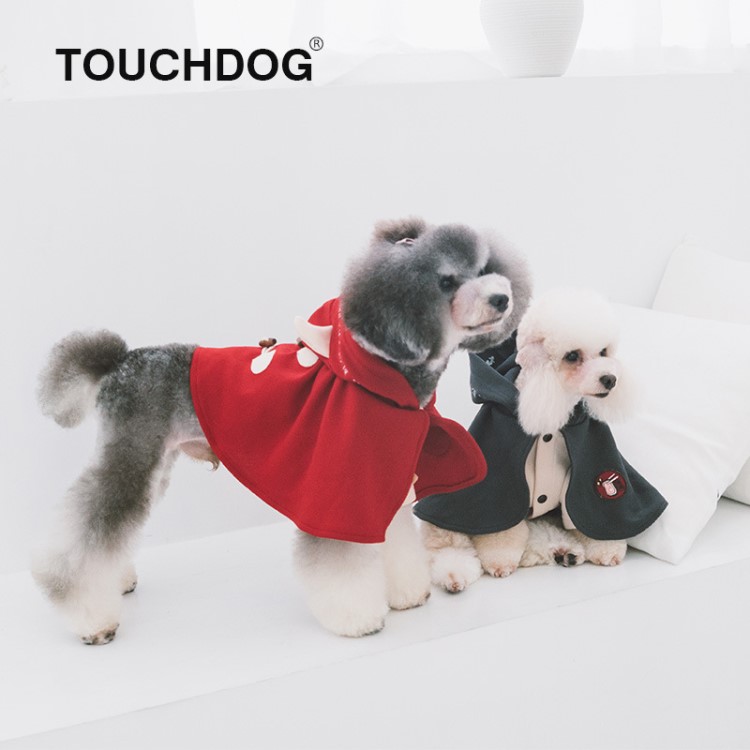 TOUCHDOG它它 2018新款宠物服饰小型犬泰迪比熊斗篷披风狗狗衣服