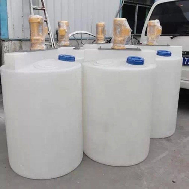 塑料PE加藥桶 300L水處理藥劑桶 300kg加藥箱 耐腐蝕加厚攪拌桶