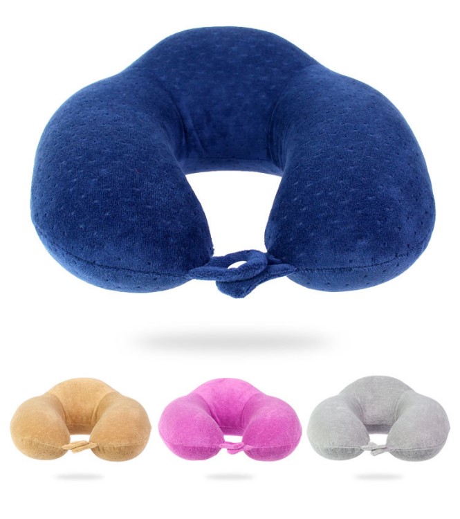 灰熊当家天鹅绒记忆棉u枕颈椎护颈枕飞机旅行u形枕u型枕头护颈枕