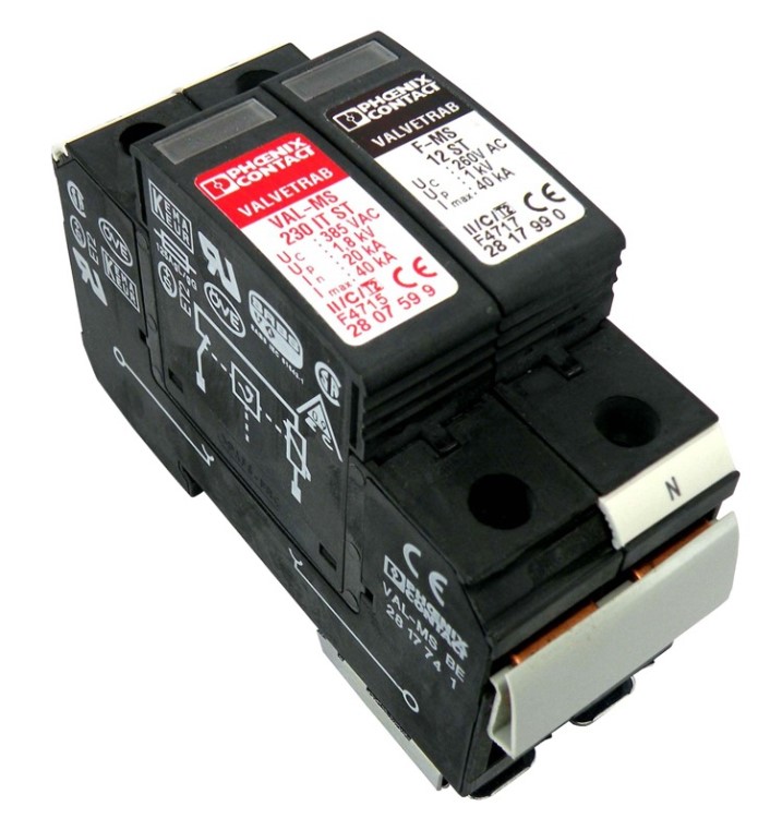 菲尼克斯(PHOENIX) 電源防雷器 VAL-MS230/1+N