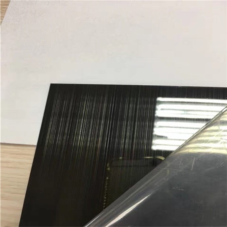 201镜面黑钛不锈钢板 镜黑黑钢不锈钢样板 装饰条包边天花厂家