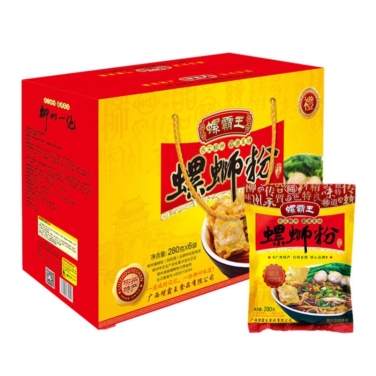 一件代發螺霸原味螺螄粉6包袋裝干米粉有鵪鶉蛋蘿卜丁方便早餐