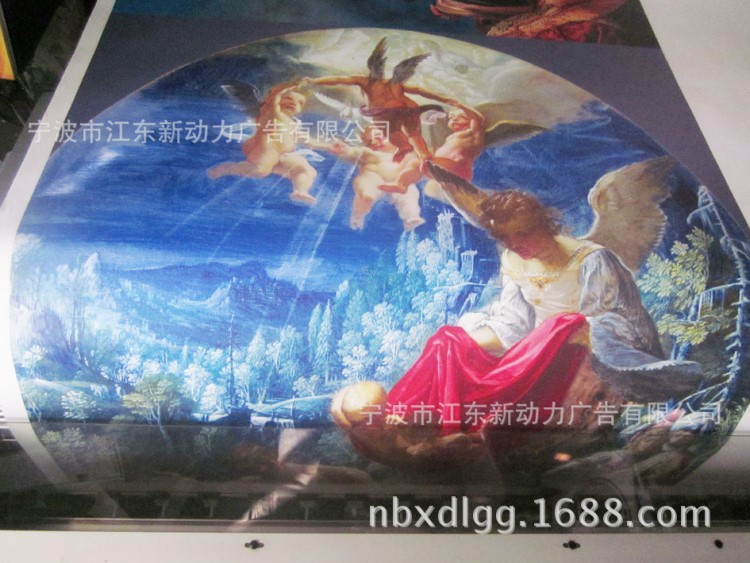 中国油画手绘艺术墙壁装饰画 挂画抽象画热卖 墙体彩绘油画定制