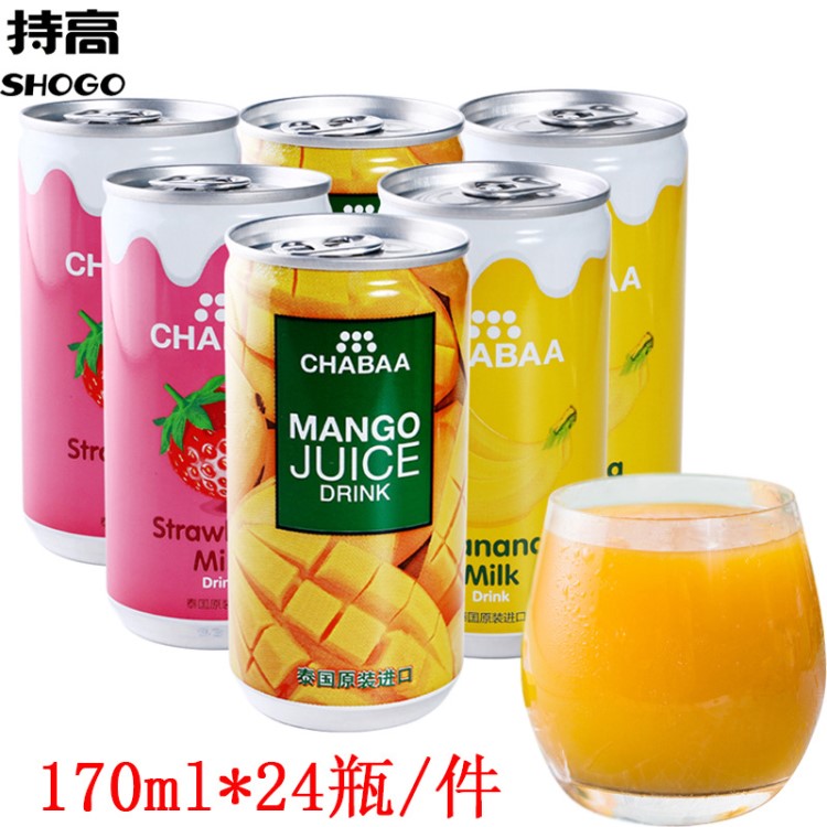 泰國芭提婭果汁飲料230ml*24瓶/件芒果汁香蕉牛奶瓶裝飲品