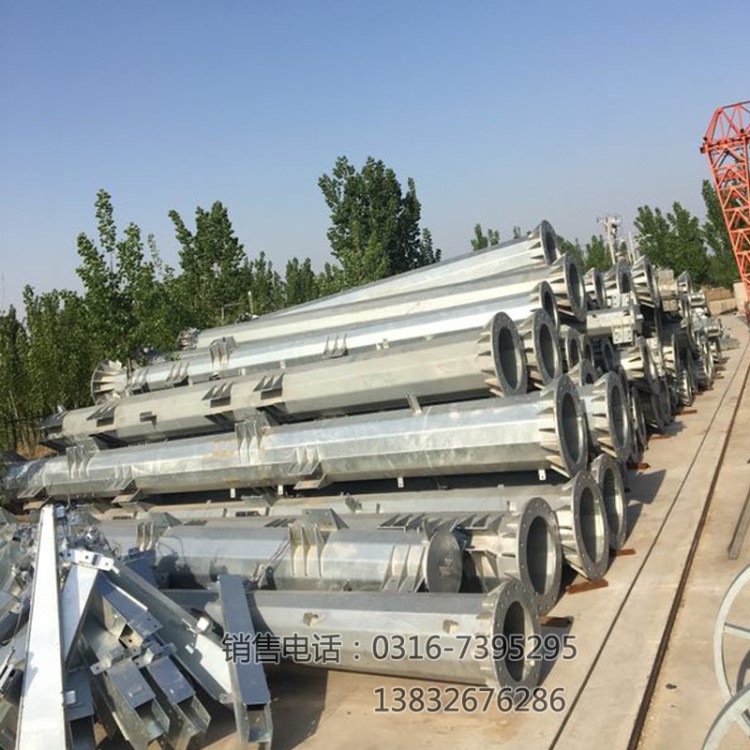 電力鋼桿 電力輸電鋼桿 電力架線鋼桿 雙回路終端鋼管桿生產廠家