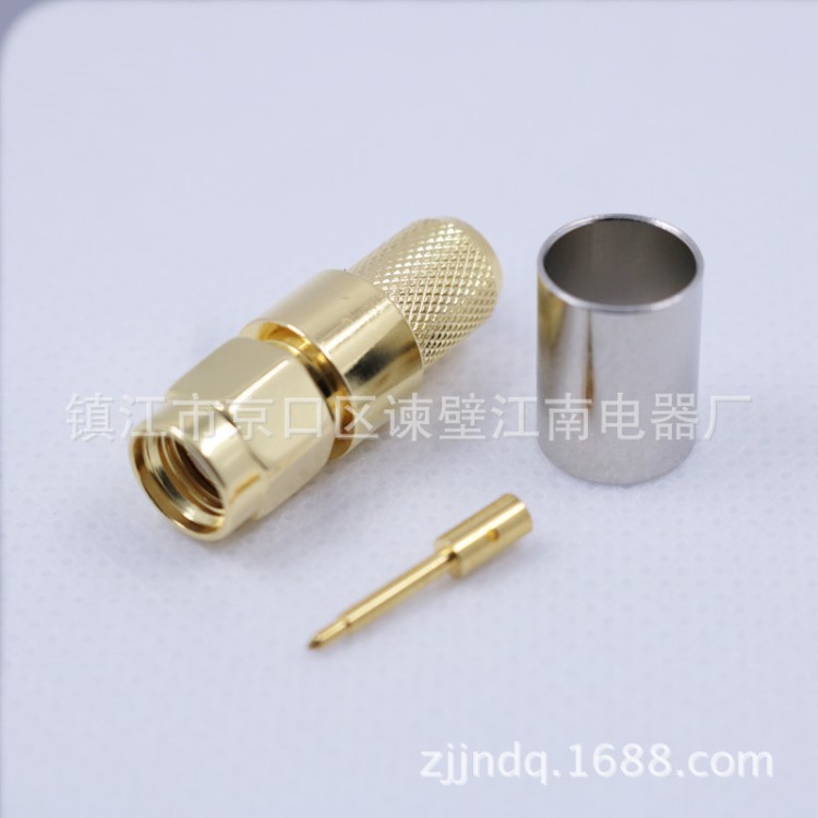 SMA直公-5 射頻同軸連接器 SMA公頭 接SYV50-5/5DFB/LMR300