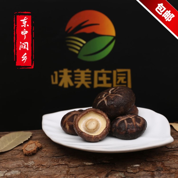 東寧潤?quán)l(xiāng)干貨特產(chǎn)東北食用菌特產(chǎn)秋木耳金針菇香菇500g批發(fā)