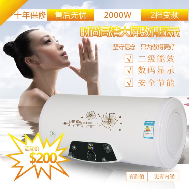 廠家批發(fā)儲(chǔ)水式電熱水器即熱式熱水器40L50L60L80L100L升電熱水器