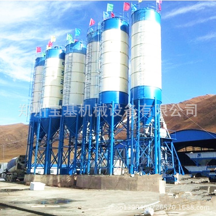 建筑hzs90攪拌站 小型商品混凝土攪拌站設(shè)備 施工水泥攪拌站