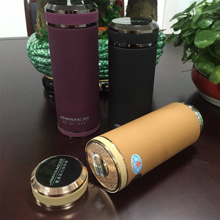 真空304不銹鋼鍍銅內膽企業單位高端禮品保溫杯水宜生定制款