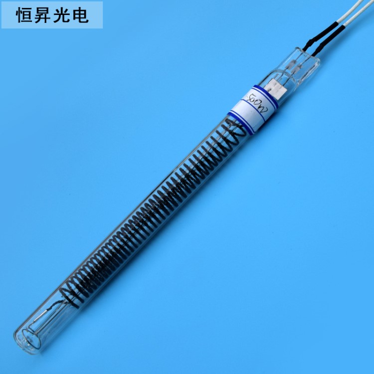紅外線加熱管烤漆房電加熱管 碳纖維單端發熱管500W