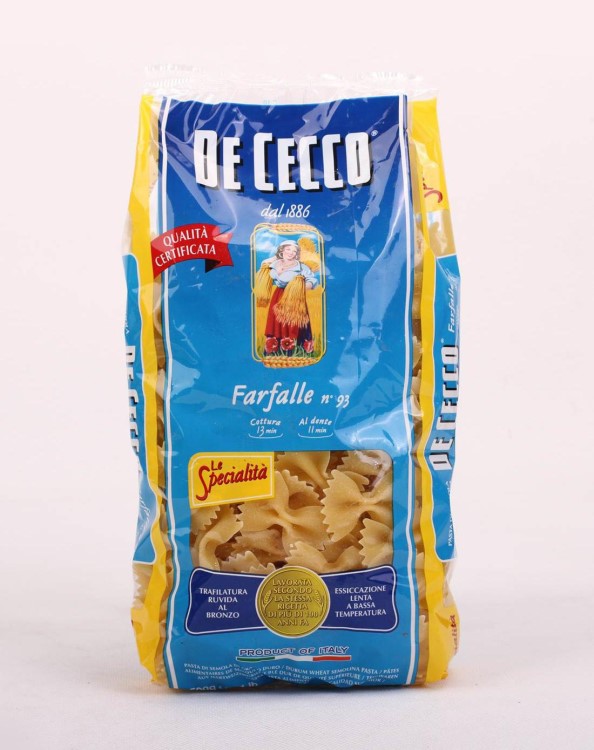 意大利得科93#意大利面蝴蝶型 dececco farfalle 西餐用意面