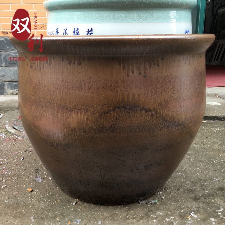 景德鎮陶瓷大缸家用水缸養魚缸酒店賓館洗浴大缸廠家定制流水擺件