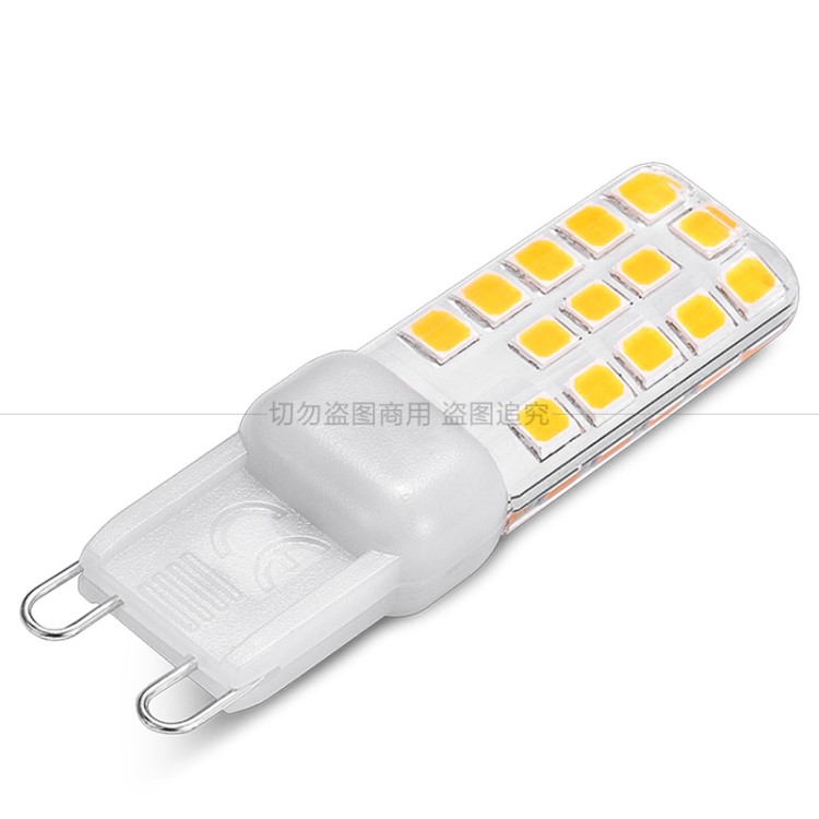 厂家新款G9LED220Vled灯泡3W节能灯泡 G9LED硅胶玉米灯铝基板批发