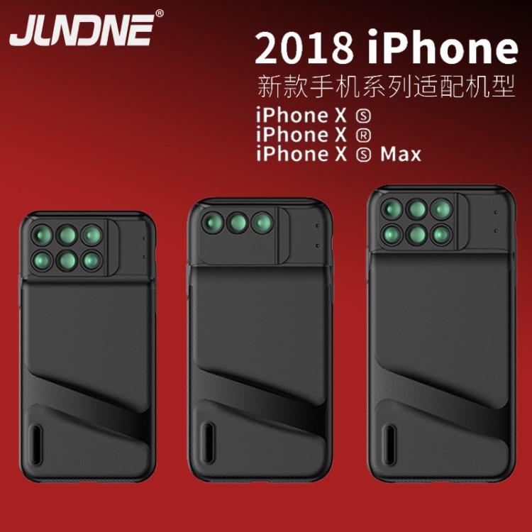 适用iPhoneXsMax XR手机镜头广角鱼眼微距长焦单反手机壳拍摄镜头