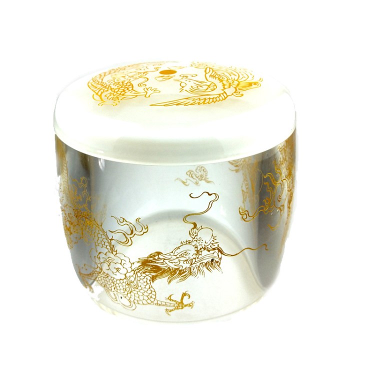 現貨充足一個起訂港臺款雕刻心經水晶骨灰罐 龍鳳呈祥水晶骨灰盒