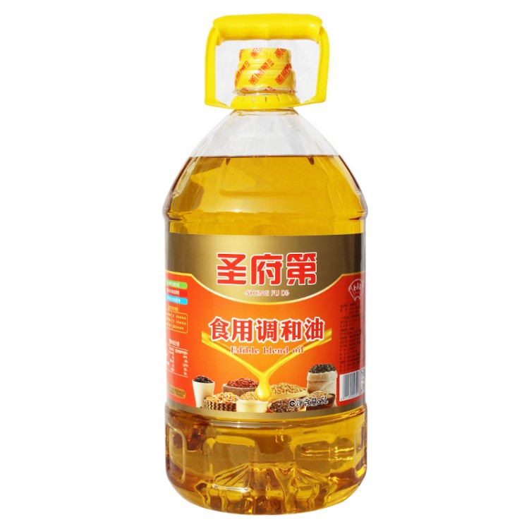 山東5L食用調(diào)和油花生大豆芝麻核桃葵花調(diào)和餐飲用油批發(fā)一件包郵