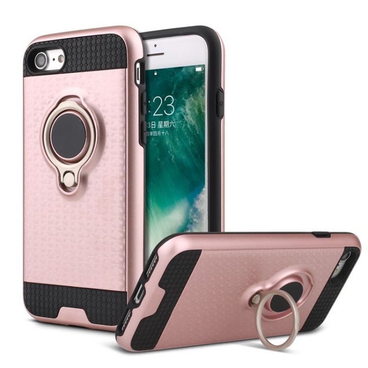 懶人防摔折疊3D指環扣磁吸式車載引磁片指環支架iPhone6手機殼