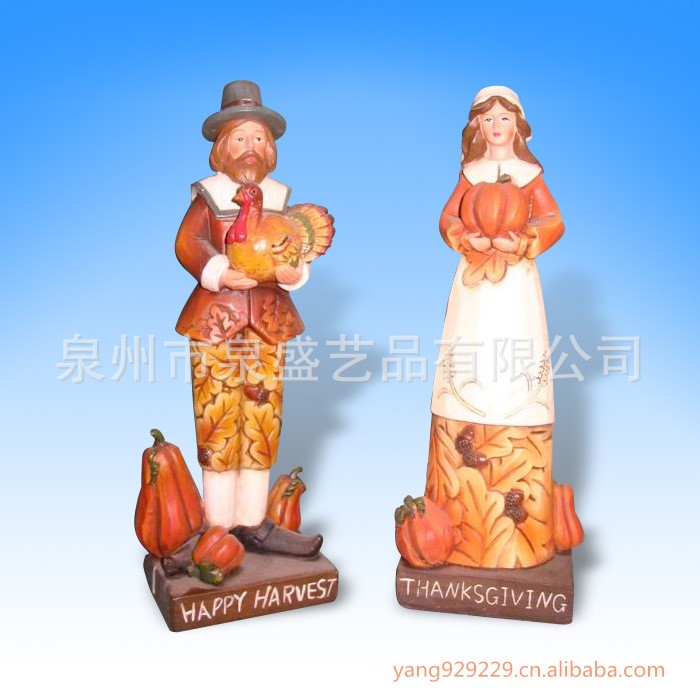 【提供外貿(mào)商品加工定制】節(jié)慶禮品 樹脂豐收節(jié)工藝品