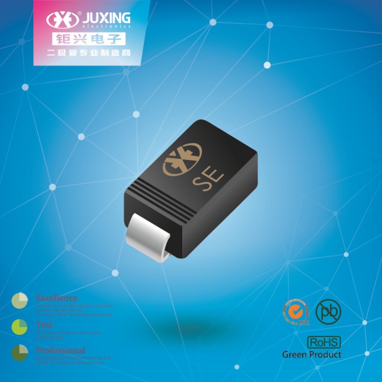 定制環(huán)保TVS管400W系列單向SMAJ250A瞬態(tài)抑制二極管SMA封裝