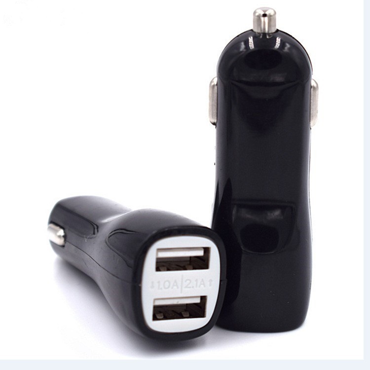 爆款雙USB車載充電器單USB鴨嘴車充專賣廠家包郵數碼電子產品