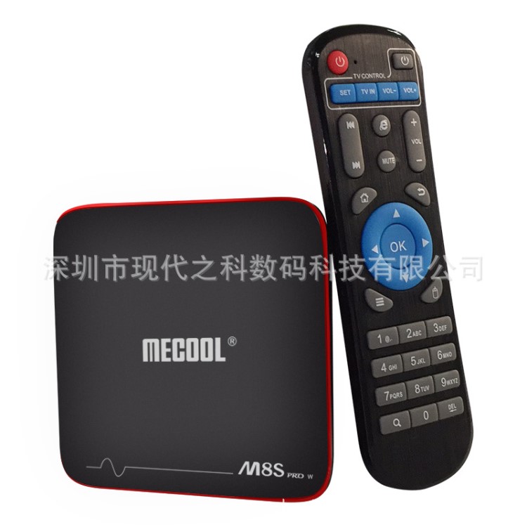 廠家直供4K 清網(wǎng)絡(luò)播放器S905W安卓7.1 TVBOX2G16G M8SPROW機(jī)頂盒