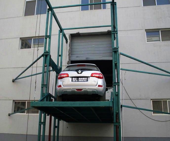 導軌式載貨升降機平臺 電動 籠式全自動物料提升機