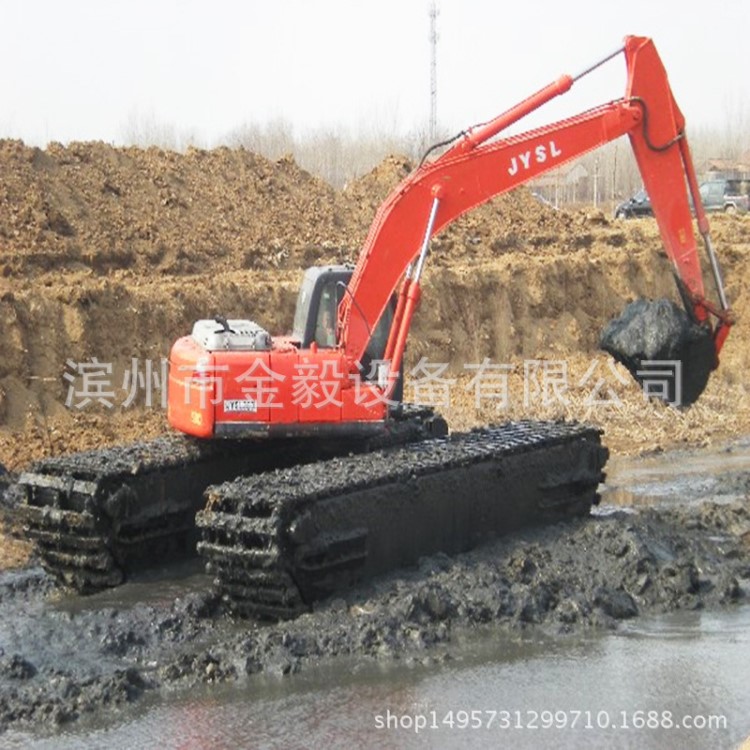 水上作業挖掘機   浮箱定制    生產設計 S17