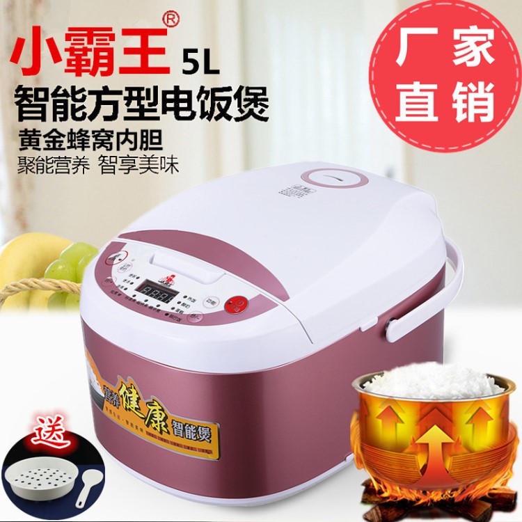 廠家銷售小霸電飯煲 家用5L智能預約不粘鍋電飯鍋禮品批發(fā)