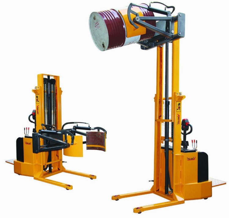 無腿配重平衡重式油桶翻轉傾倒車堆高車 全電動