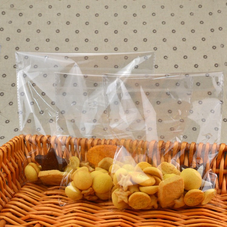 空白自粘面包袋 膠條opp塑料透明袋子 餅干西點袋 食品包裝800個