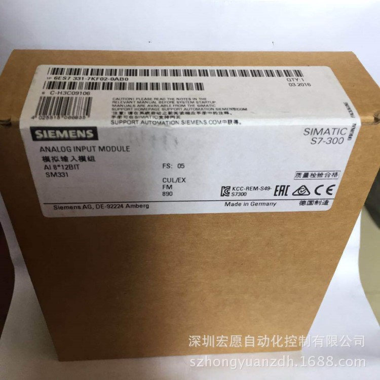 现货S7-300西门子SM331模拟量输入模块6ES7331-7KF02-0AB0