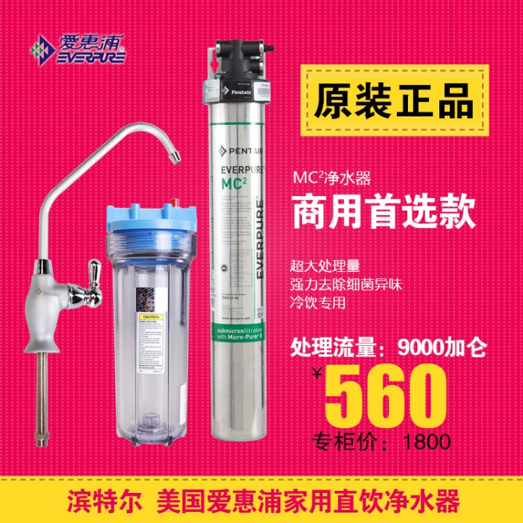 直饮净水器批发 爱惠浦MC2净水器 厨房自来水过滤净水器