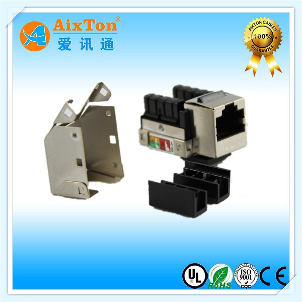 超五類防雷屏蔽電腦網(wǎng)絡(luò)模塊 CAT5E屏蔽網(wǎng)線信息模塊 OEM貼牌