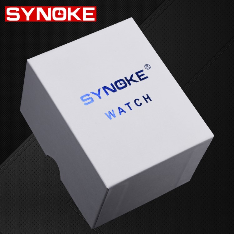 SYNOKE 电子表礼品盒白色纸皮盒手表盒不单卖请和手表一起拍下