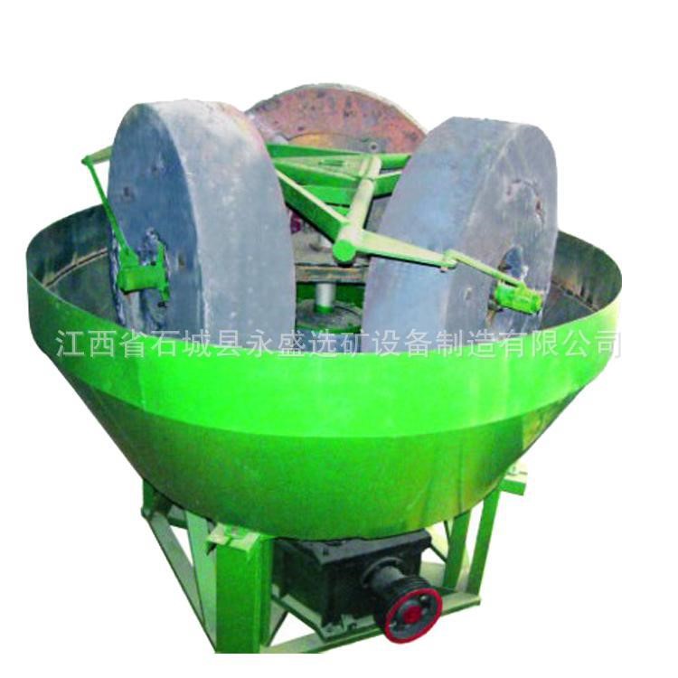 江西三輪濕碾機雙輪碾金鐵機硬礦石破碎研磨設備電碾子廠家直銷