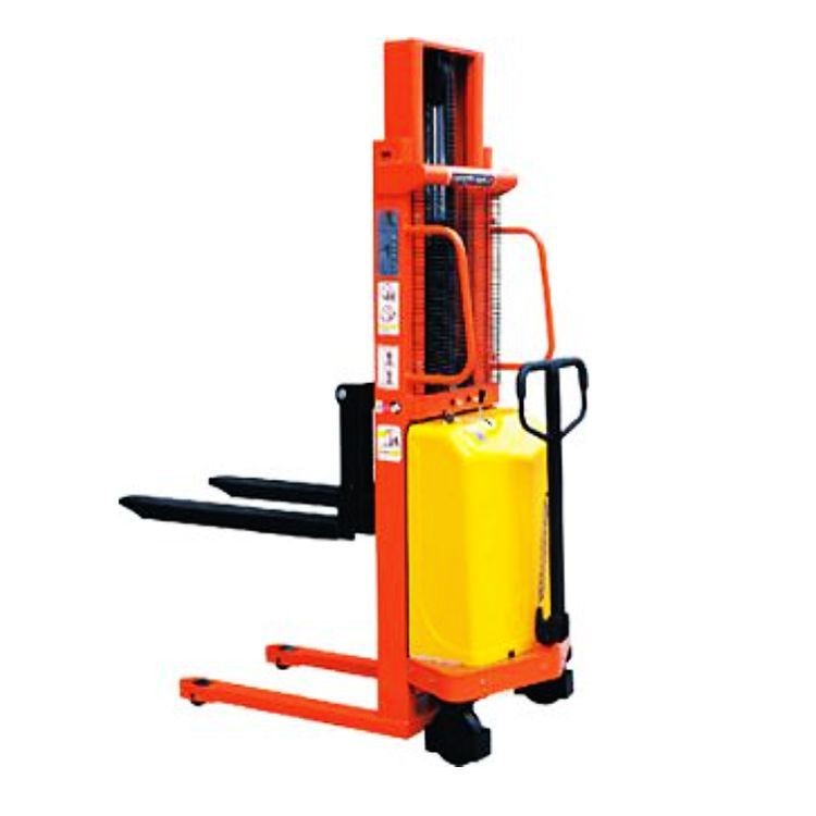 輕型半電動堆高車叉車1 2噸 手推電升半電動液壓升高叉車