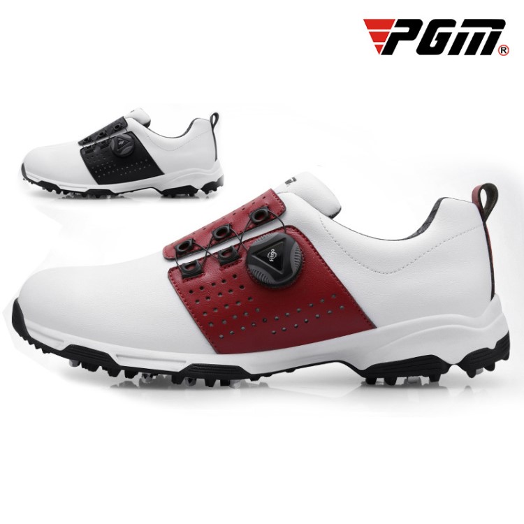 工廠直銷 PGM 高爾夫男士球鞋 防水透氣 活動釘鞋 旋轉鞋帶球鞋