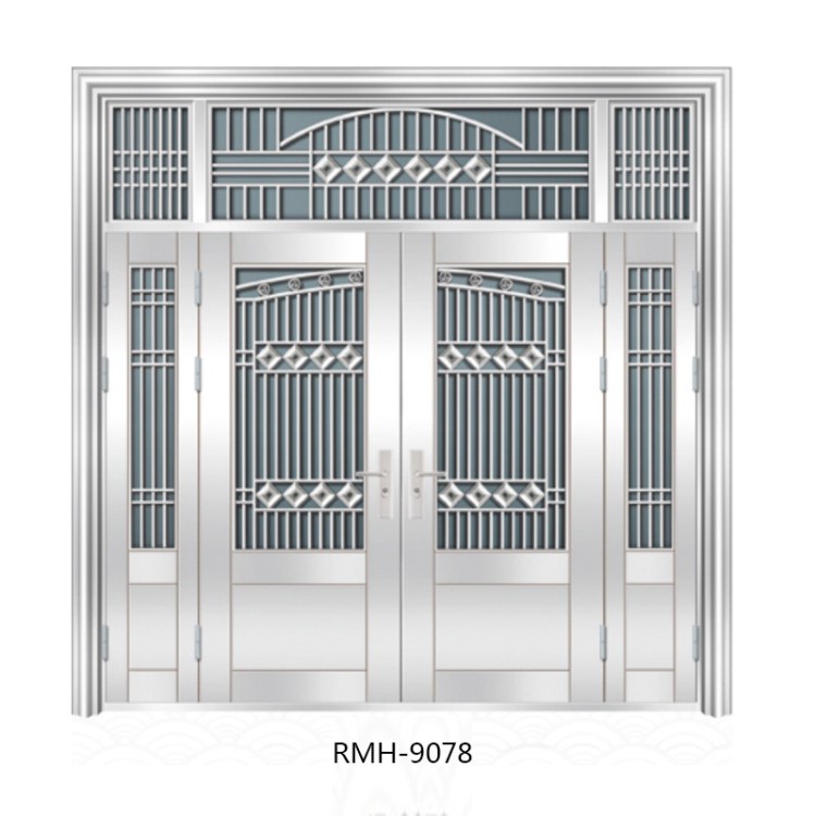 厂家直销304不锈钢防盗门不锈钢楼宇门不锈钢别墅大门定制