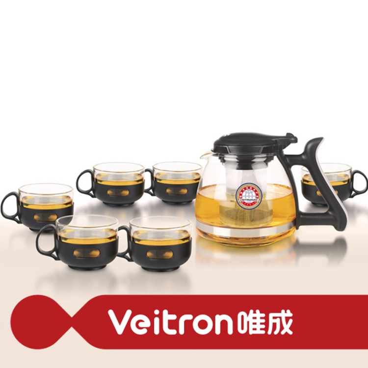 批發(fā)唯成隨意泡茶壺七件套整套茶具禮品裝活動贈送禮品泡茶壺