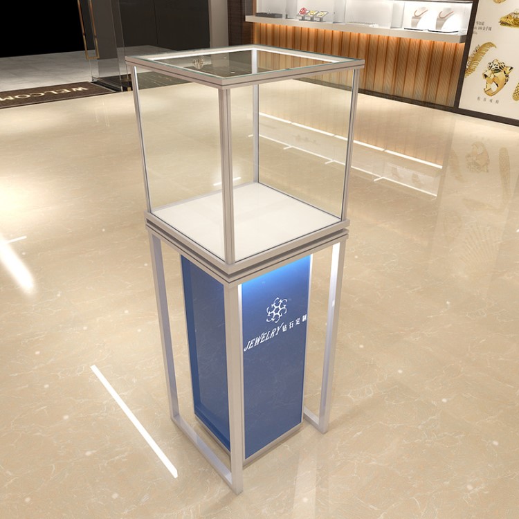新款精品展示柜珠宝柜台玻璃样品陈列柜红酒柜子铝合金展柜