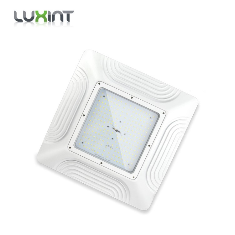 LUXINTLED油站燈大功率100W110lm/w 防水方形外殼 超薄天棚燈