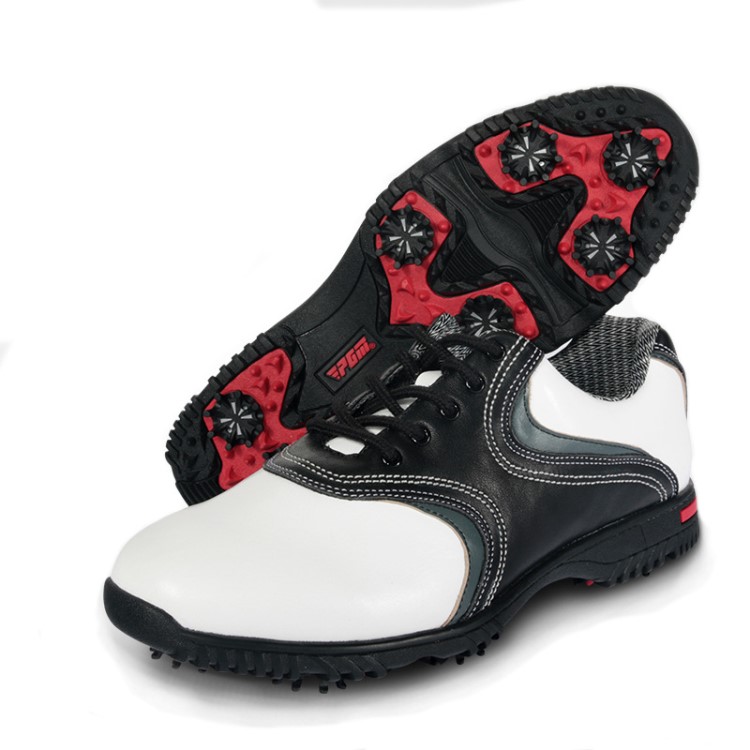 樣品 高爾夫球鞋 男款 牛皮活動釘鞋子 Golf 防水球鞋